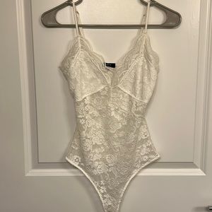 White Lace Bodysuit